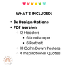 Calm Down Corner Posters - Bright Classroom Decor - Miss Jacobs Little Learners