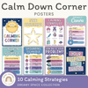 Calm Down Corner Posters - Dreamy Space Classroom Decor - Miss Jacobs Little Learners