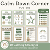 Calm Down Corner Posters - Modern Botanical Decor - Miss Jacobs Little Learners