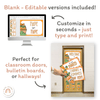 Carrot Door Display Classroom Decor - Miss Jacobs Little Learners