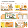 Carrot Theme Classroom Essentials Decor Pack - Miss Jacobs Little Learners