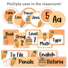 Carrot Theme Classroom Essentials Decor Pack - Miss Jacobs Little Learners