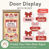 Christmas Bow Door Display Classroom Decor - Miss Jacobs Little Learners