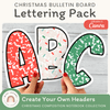 Christmas Bulletin Board Letters - Composition Notebook - Miss Jacobs Little Learners