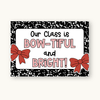 Christmas Door Display Bow - Composition Notebook - Miss Jacobs Little Learners