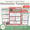 Christmas Newsletters Templates - Miss Jacobs Little Learners