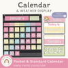 Classroom Calendar and Weather Display | PASTELS | Editable - Miss Jacobs Little Learners