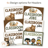 Classroom Job Chart - Woodland Theme Classroom Decor - Miss Jacobs Little Learners