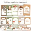 Classroom Labels Student Names & Supplies - Woodland Decor - Miss Jacobs Little Learners