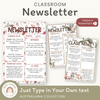 Classroom Newsletter Templates - Australiana Decor - Miss Jacobs Little Learners