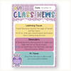 Classroom Newsletter Templates - Dreamy Space Theme Decor - Miss Jacobs Little Learners