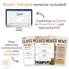 Classroom Newsletter Templates - Woodland Theme Decor - Miss Jacobs Little Learners
