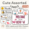 Classroom Organization & Labels Bundle - Cute Whimsy Friends Themes - Miss Jacobs Little Learners