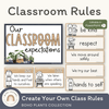 Classroom Rules and Expectations Posters - Boho Plants Decor - Miss Jacobs Little Learners