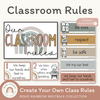 Classroom Rules and Expectations Posters - Boho Rainbow Decor - Miss Jacobs Little Learners