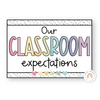 Classroom Rules and Expectations Posters - Spotty Pastel Decor - Miss Jacobs Little Learners