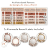 Classroom Voice Level Display | BOHO VIBES Theme | Desert Neutrals Classroom Decor - Miss Jacobs Little Learners