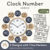 Clock Labels - Boho Plants Classroom Decor - Miss Jacobs Little Learners