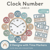 Clock Labels - Cute Sea Life Classroom Decor - Miss Jacobs Little Learners
