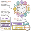 Clock Labels - Cutesy Classroom Decor - Miss Jacobs Little Learners