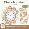 Clock Labels - Woodland Theme Classroom Decor - Miss Jacobs Little Learners