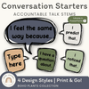 Conversation Starters - Boho Plants Classroom Decor - Miss Jacobs Little Learners