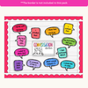 Conversation Starters - Bright Classroom Decor - Miss Jacobs Little Learners