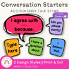 Conversation Starters - Bright Classroom Decor - Miss Jacobs Little Learners