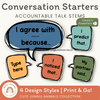Conversation Starters - Cute Jungle Animals Classroom Decor - Miss Jacobs Little Learners