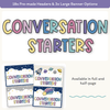 Conversation Starters - Dreamy Space Classroom Decor - Miss Jacobs Little Learners