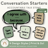 Conversation Starters - Modern Botanical Classroom Decor - Miss Jacobs Little Learners