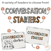 Conversation Starters - Modern Jungle Classroom Decor - Miss Jacobs Little Learners