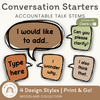 Conversation Starters - Woodland Theme Classroom Decor - Miss Jacobs Little Learners