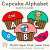Cupcake Alphabet Match Game - Miss Jacobs Little Learners