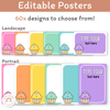 Cupcake Theme Classroom Essentials Decor Pack - Miss Jacobs Little Learners