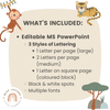 Cute Jungle Animals Safari Bulletin Board Lettering Pack - Miss Jacobs Little Learners