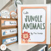Cute Jungle Animals Safari Classroom Decor Bundle - Miss Jacobs Little Learners