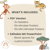 Cute Jungle Safari Animals Modern Growth Mindset Display - Miss Jacobs Little Learners