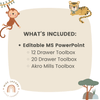 Cute Jungle Safari Animals Teacher Toolbox Labels - Miss Jacobs Little Learners