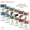 Cute Sea Life Alphabet Posters Bundle with ASL & Auslan Alphabet - Miss Jacobs Little Learners