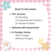 Daisy Gingham Pastels Reading Comprehension Strategies Posters - Miss Jacobs Little Learners
