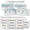 Days and Months Flashcards | Daisy Gingham Pastels Classroom Decor - Miss Jacobs Little Learners