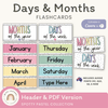 Days and Months - Spotty Pastel Classroom Decor - Miss Jacobs Little Learners