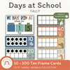Days At School Tally Display - Cute Jungle Animals Decor - Miss Jacobs Little Learners