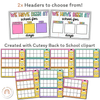 Days At School Tally Display - Cutesy Classroom Decor - Miss Jacobs Little Learners