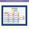 Days at School Tally Display - Dreamy Space Theme Classroom Decor - Miss Jacobs Little Learners