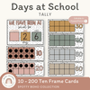Days At School Tally Display - Spotty Boho Classroom Decor - Miss Jacobs Little Learners