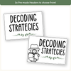 Decoding Reading Strategies - Modern Botanical Decor - Miss Jacobs Little Learners