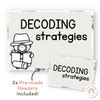 Decoding Reading Strategies Posters - Modern Jungle Earthy - Miss Jacobs Little Learners