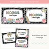 Decoding Reading Strategies Posters - Pastel Composition Notebook English Decor - Miss Jacobs Little Learners